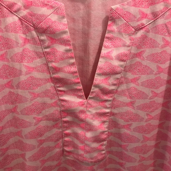 Vineyard Vines Pink Fish Tunic Dress Top medium - Picture 3 of 10